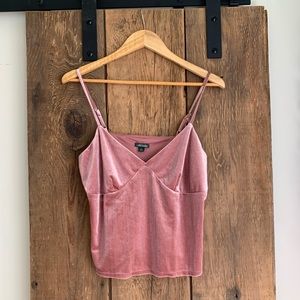 Wild Fable velvet cropped tank top